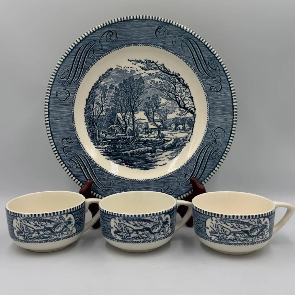 Currier & Ives Set By Royal China